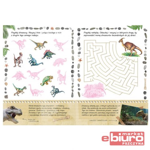 MINIALBUM Z NAKLEJKAMI. TAJEMNICE DINOZA. WYD II