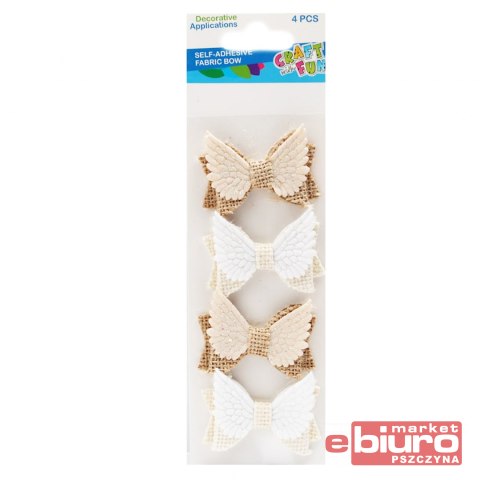 OZDOBA DEK. MATER. SKRZYDŁA SAMOP. 4SZT