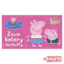 KSIĄŻECZKA PEPPA PIG ZNAM KOLORY I KSZTAŁTY WIEM I JA
