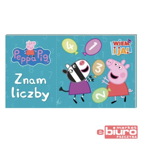 KSIĄŻECZKA PEPPA PIG ZNAM LICZBY WIEM I JA
