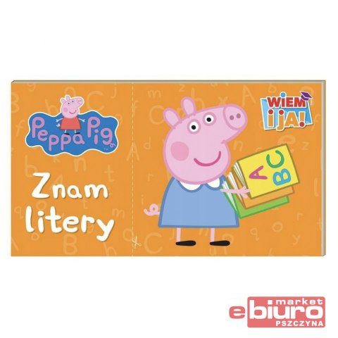 KSIĄŻECZKA PEPPA PIG ZNAM LITERY WIEM I JA