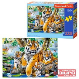 PUZZLE 120 EL. B-13517-1 TIGERS BY THE STREAM CAST