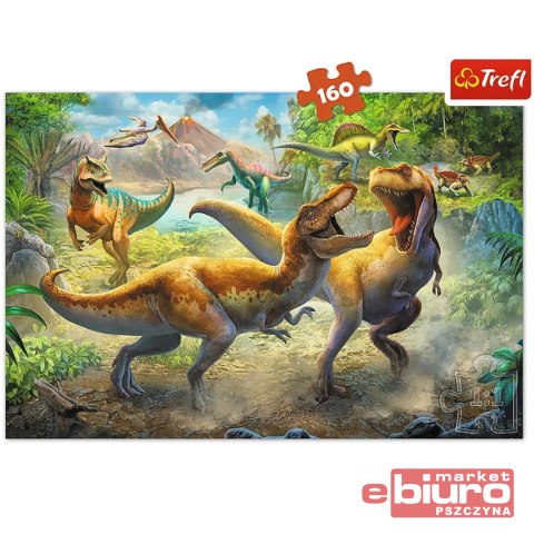 PUZZLE 160 TREFL WALCZĄCE TYRANOZAURY 15360