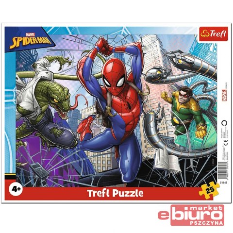 PUZZLE 25 RAMKOWE ODWAŻNY SPIDERMAN 31347 TREFL