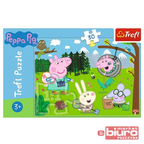 PUZZLE 30 LEŚNA WYPRAWA ŚWINKA PEPPA TREFL 18245