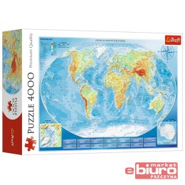 PUZZLE 4000 WIELKA MAPA FIZYCZNA ŚWIAT TREFL