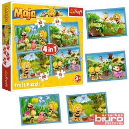 PUZZLE 4W1 PRZYGODY PSZCZÓŁKI MAI 34356 TREFL