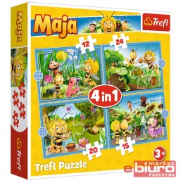 PUZZLE 4W1 PRZYGODY PSZCZÓŁKI MAI 34356 TREFL