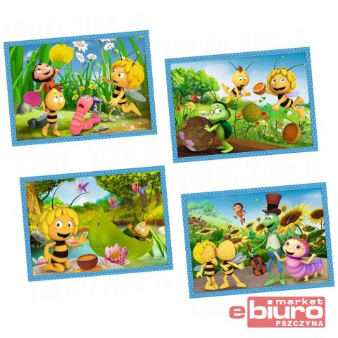 PUZZLE 4W1 PRZYGODY PSZCZÓŁKI MAI 34356 TREFL