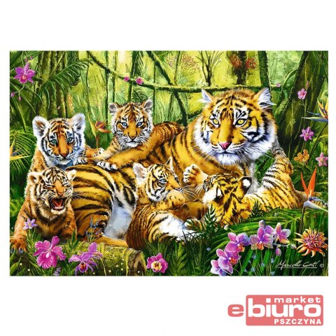 PUZZLE 500 RODZINA TYGRYSÓW 37350 TREFL