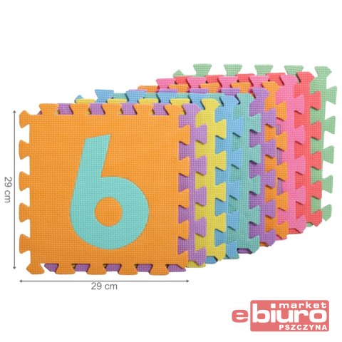 PUZZLE PIANKOWE 29X29CM CYFERKI 10SZT 5456 MALIS