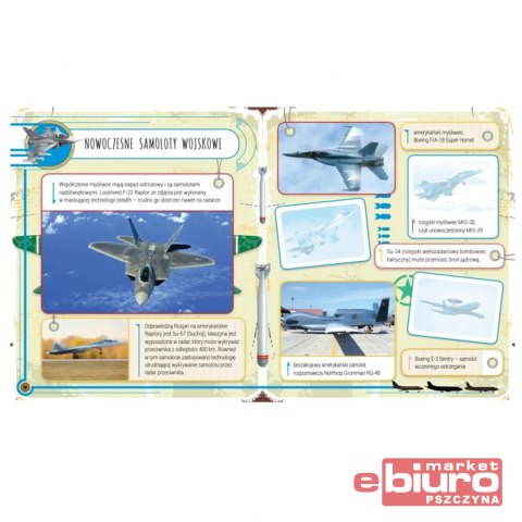 SAMOLOTY. ALBUM Z NAKLEJKAMI. CIEKAW I WYKLEJANIE