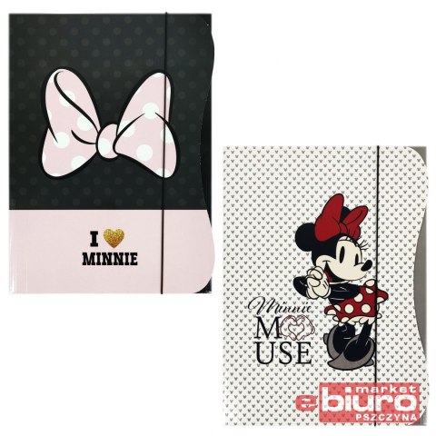 TECZKA Z GUMKĄ A4 MINNIE MOUSE BENIAMIN