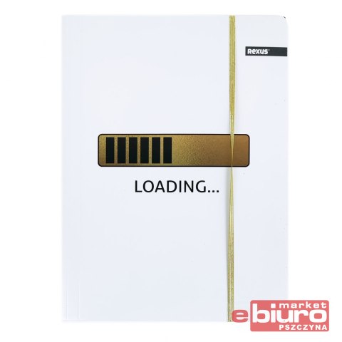 TECZKA Z GUMKĄ A4 PŁÓTNO GOLD BENIAMIN