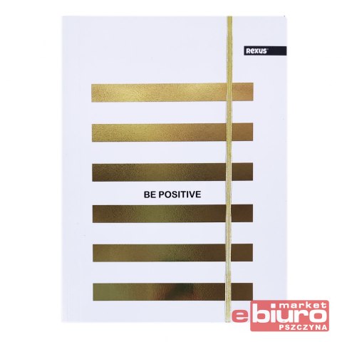 TECZKA Z GUMKĄ A4 PŁÓTNO GOLD BENIAMIN