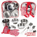 ZESTAW KUCHENNY METALOWY W PLECAKU 4588 MALIS
