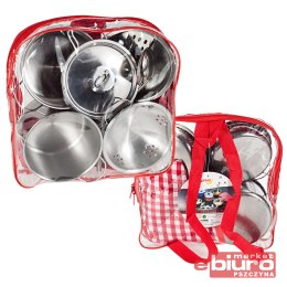 ZESTAW KUCHENNY METALOWY W PLECAKU 4588 MALIS
