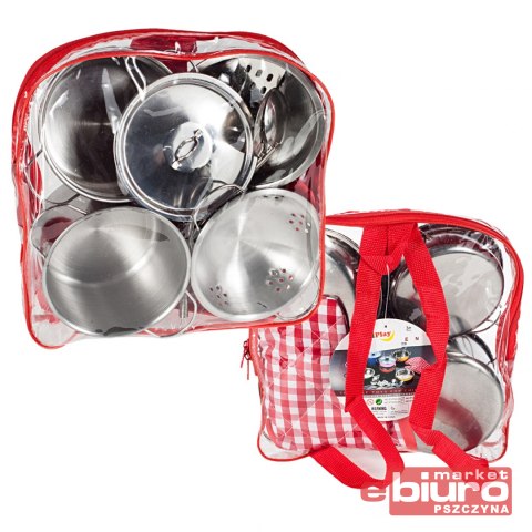 ZESTAW KUCHENNY METALOWY W PLECAKU 4588 MALIS