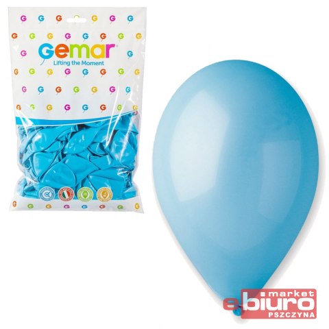 BALON G90 PASTEL 10'' BŁEKITNY 100SZT. GODAN