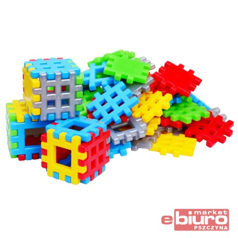 KLOCKI KONSTRUKCYJNE WAFLE ADUSIE MINI 48 ELEMENTÓW