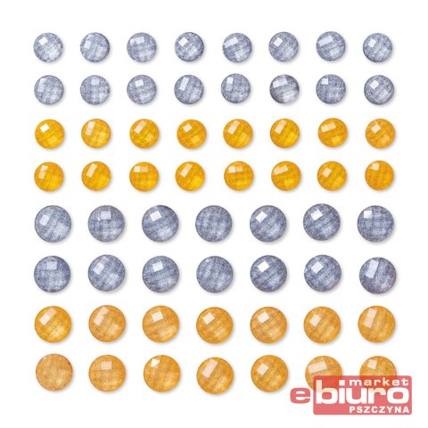 KRYSZTAŁKI SAMOPRZ MIENIĄCE 8&10MM 60SZT GOLD&SIL