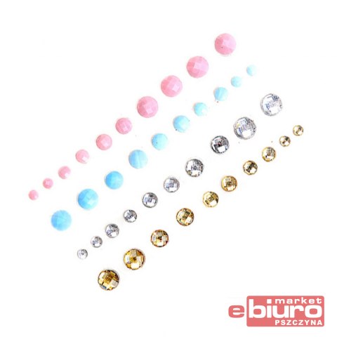 KRYSZTAŁKI SAMOPRZYLEPNE 40SZT. SO IN LOVE GRKR-03