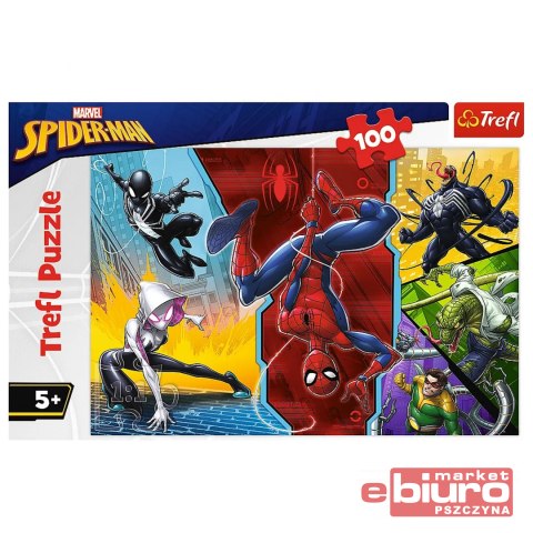 PUZZLE 100 DO GÓRY NOGAMI SPIDERMAN 16347 TREFL
