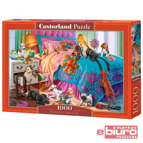 PUZZLE 1000 EL.C-104475-2 NAUGHTY PUPPIES CASTOR