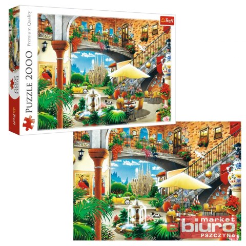 PUZZLE 2000 WIDOK NA BARCELONĘ 27105 TREFL