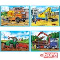 PUZZLE 4W1 DUŻE MASZYNY BUDOWLANE 34353 TREFL