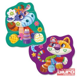 PUZZLE MAGNETYCZNE BABY COW-CAT RK5020-01