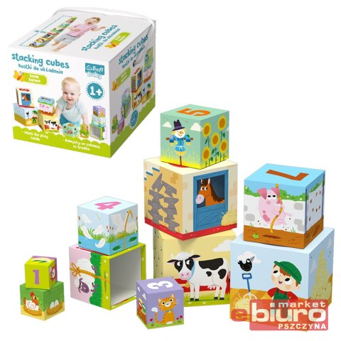 STACKING CUBES KOSTKI DO UKŁADANIA FARMA 60468