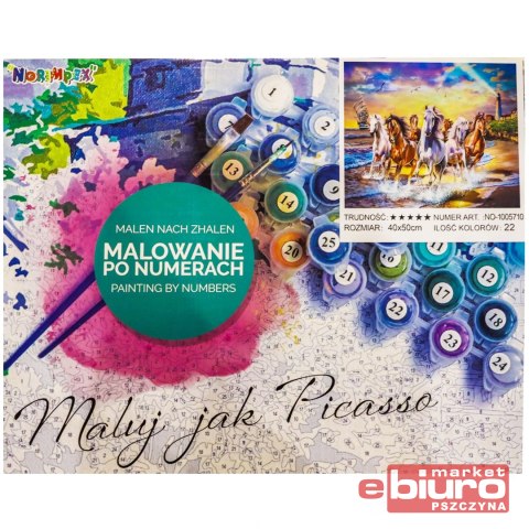 MALOWANIE PO NR. KONIE NA BRZEGU MORSKIM NORIMPEX