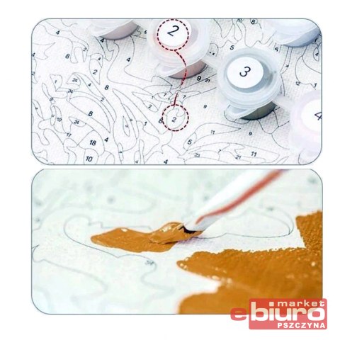 MALOWANIE PO NR. KOT Z MOTYLKIEM NORIMPEX