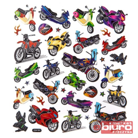 NAKLEJKI MOTOCYKLE 34SZT.