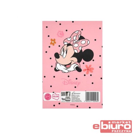 NOTES A6 30 KART Z PODDRUK MINNIE MOUSE BENIAMIN