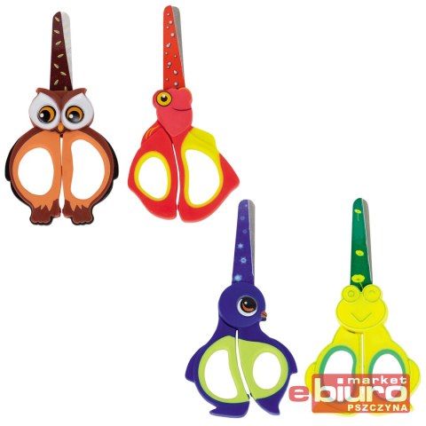 NOŻYCZKI GRAND GR-1508 15CM ZWIERZAKI