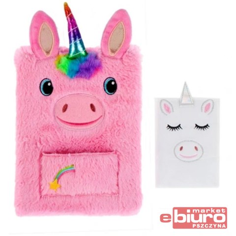 PAMIĘTNIK PLUSZOWY 148X210 UNICORN + AKC STK