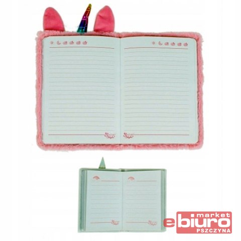 PAMIĘTNIK PLUSZOWY 148X210 UNICORN + AKC STK