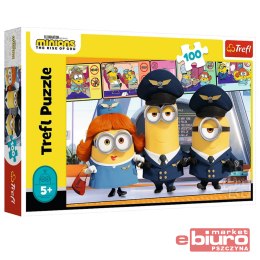 PUZZLE 100 EL MINIONKI NA LOTNISKU 16390 TREFL