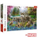 PUZZLE 1000 WILCZA RODZINA 10558 TREFL