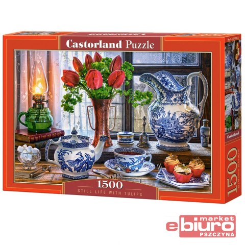 PUZZLE 1500 EL. C-151820-2 STILL LIFE WITH TULIPS