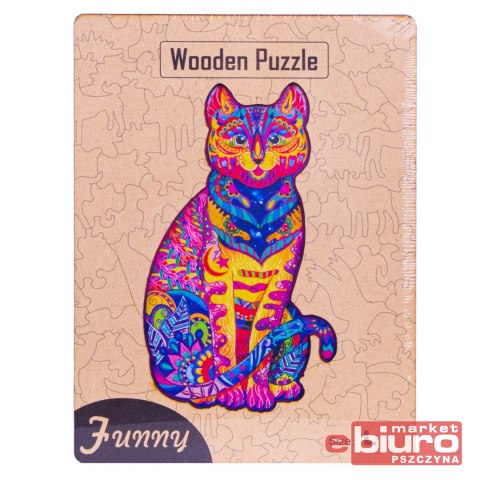 PUZZLE DREWNIANE KOTEK NO-1006089 NORIMPEX