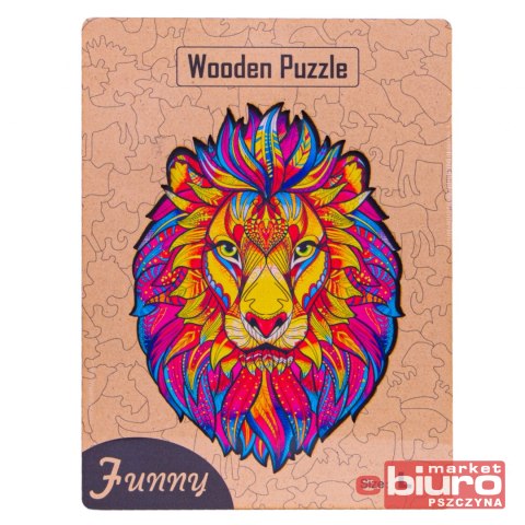 PUZZLE DREWNIANE LEW NO-1006083 NORIMPEX