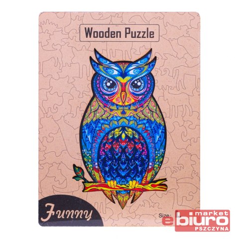 PUZZLE DREWNIANE SOWA NO-1006084 NORIMPEX