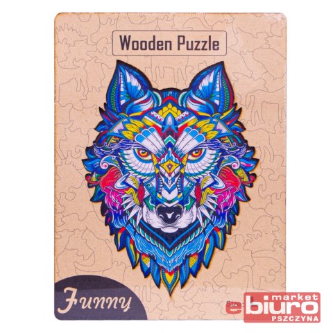 PUZZLE DREWNIANE WILK NO-1006086 NORIMPEX