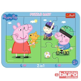 PUZZLE RAMKOWE BABY WESOŁA ŚWINKA PEPA 80021 TREFL