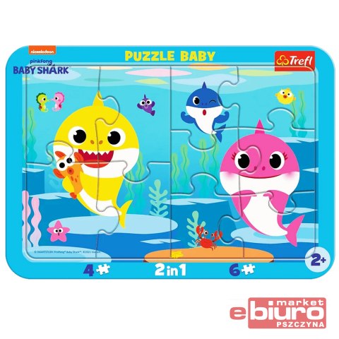 PUZZLE RAMKOWE BABY WESOŁE REKINY TREFL