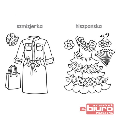 WESOŁE KOLOROWANKI 4+ SUKIENKI