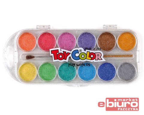 FARBY AKWARELOWE PERŁOWA 12 KOLORÓW + PĘDZELEK 767